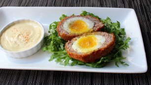 'Scotch Eggs -  Crispy Sausage-Wrapped Soft Cooked Egg - How to Make Scotch Eggs'