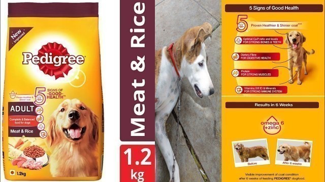 'PEDIGREE Adult Meat, Rice 1.2 kg Dry Adult Dog Food review#brindledogbreed'