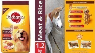 'PEDIGREE Adult Meat, Rice 1.2 kg Dry Adult Dog Food review#brindledogbreed'