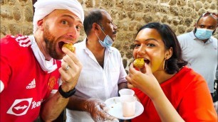 'Indian STREET FOOD Tour of OLD DUBAI!! Pani Puri, Vada Pav & Falooda | Dubai, UAE'