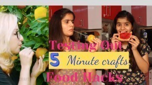 'Testing Out Viral Food Hacks By 5 Minute Crafts | The Twin Sisters'