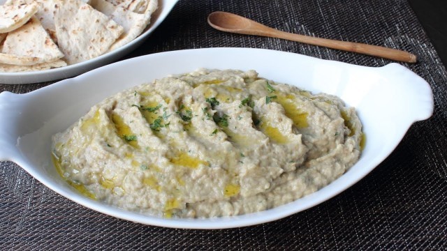 'Baba Ghanoush - How to Make Roasted Eggplant Dip & Spread'