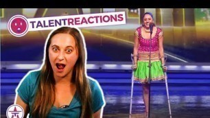 'American Girl REACTS To Indian Viral Auditions and Indian Food | Talent Reactions'