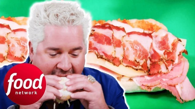 'Guy Says This Is One Of The Best Sandwiches He\'s Tried | Diners Drive-Ins & Dives'