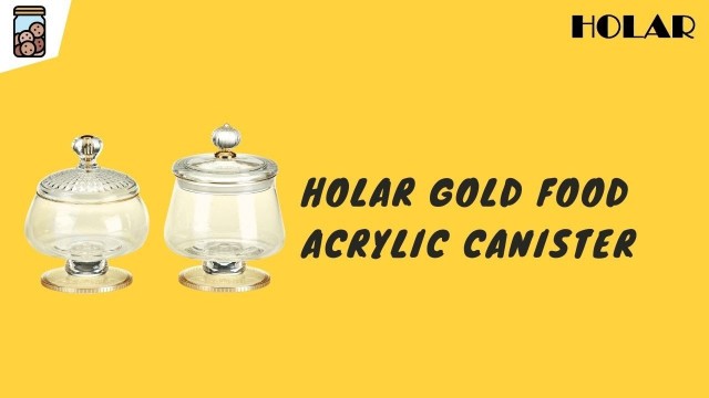 'Holar Gold Food Acrylic Canister | Holar Kitchenware from Taiwan'