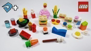 'COMIDAS de LEGO ( para minifiguras ) - TUTORIAL'