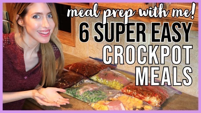 '6 EXTREMELY EASY CROCKPOT MEALS // HEALTHY & AFFORDABLE CROCK POT or SLOW COOKER RECIPES 2019'