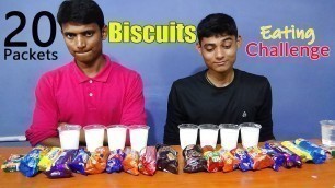 '20 Packets Biscuit Eating Challenge | Cookies Eating Competition |  Food Challenge India'